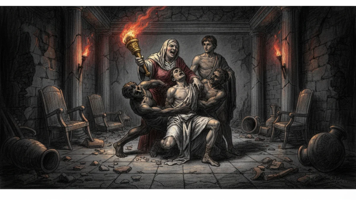 Ilustracija za knjigu Satirikon (Petronije) – 1. dio