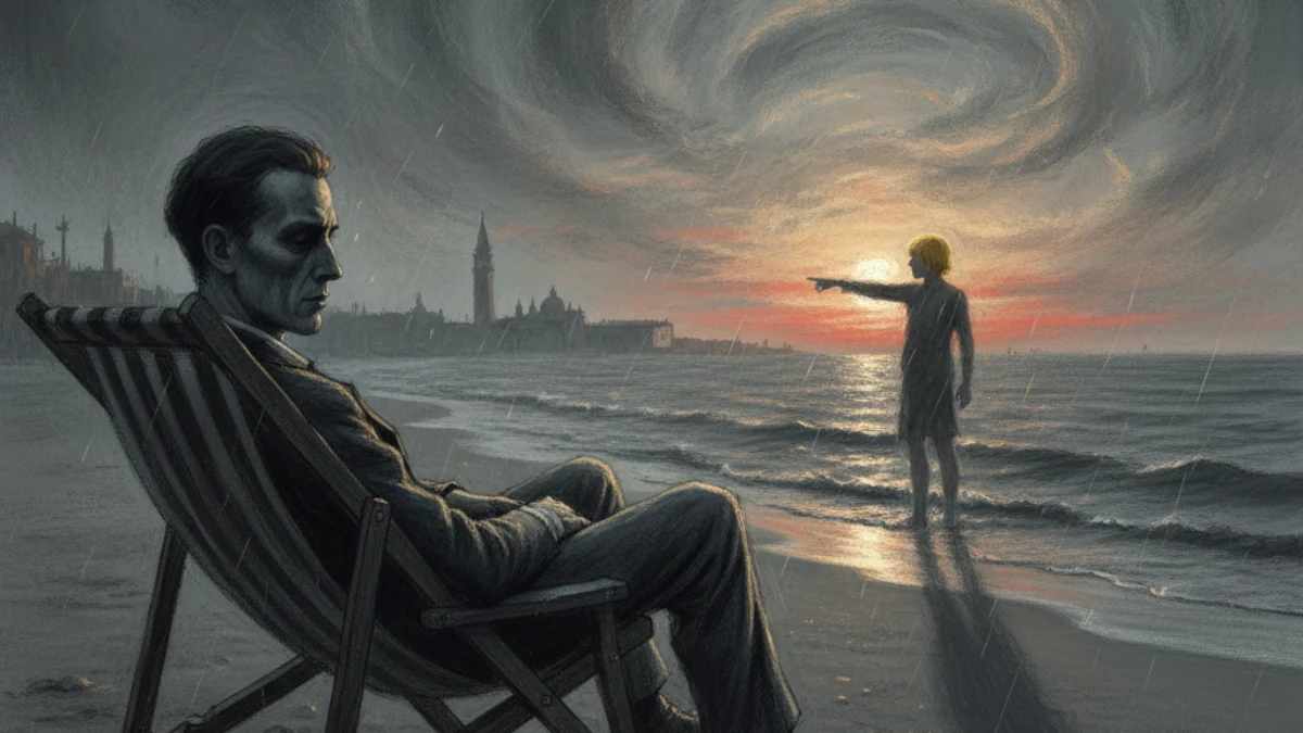 Ilustracija za knjigu Smrt u Veneciji (Thomas Mann) – 1. dio