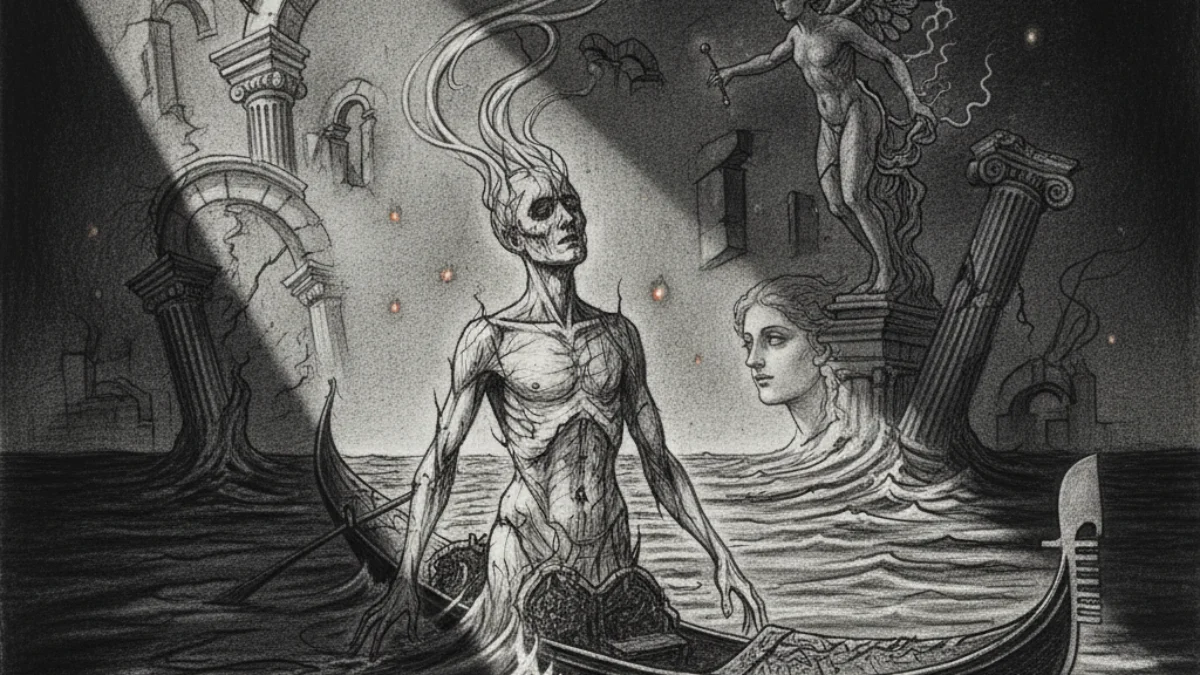 Ilustracija za knjigu Smrt u Veneciji (Thomas Mann) – 3. dio