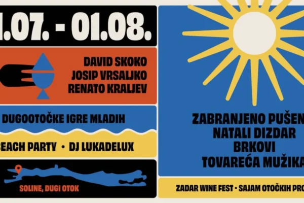 Publika i pozornica na Špalina Feštivalu u Solinama na Dugom Otoku