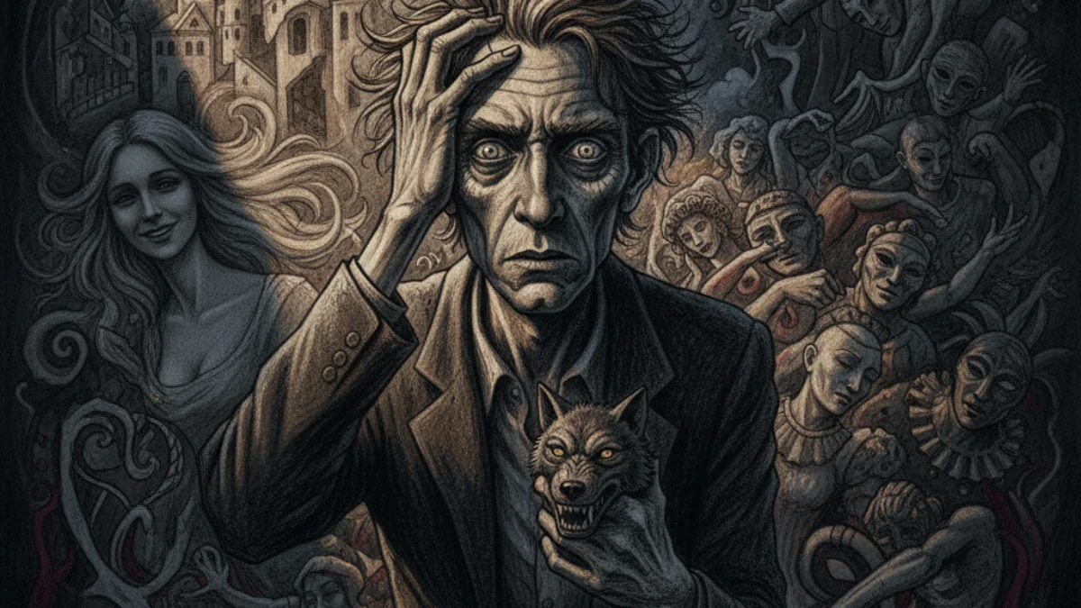 Ilustracija za knjigu Stepski vuk (Hermann Hesse) – 1. dio