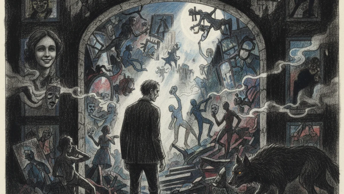 Ilustracija za knjigu Stepski vuk (Hermann Hesse) – 2. dio