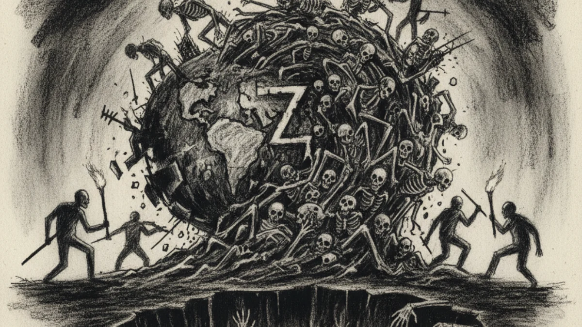 Ilustracija za knjigu Svjetski rat Z (Max Brooks) – 2. dio