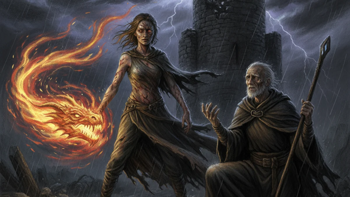 Ilustracija za knjigu Tehanu (Ursula K. Le Guin) – 1. dio