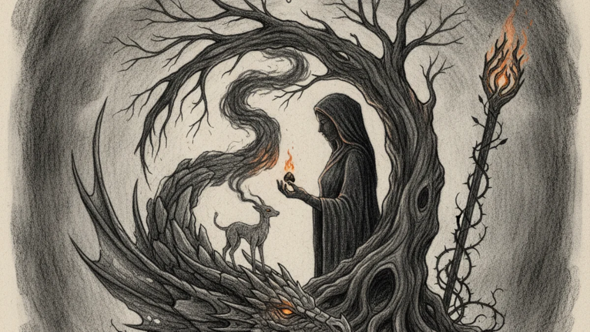 Ilustracija za knjigu Tehanu (Ursula K. Le Guin) – 3. dio
