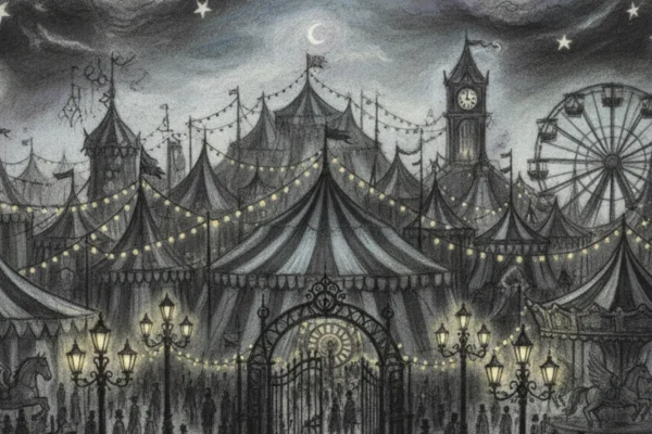 Naslovna fotografija za esej o knjizi: The Night Circus (Erin Morgenstern)