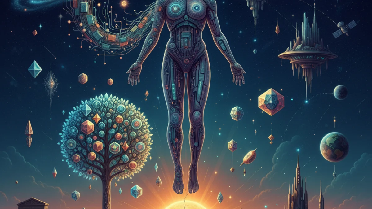 Ilustracija koncepta Transhumanizam