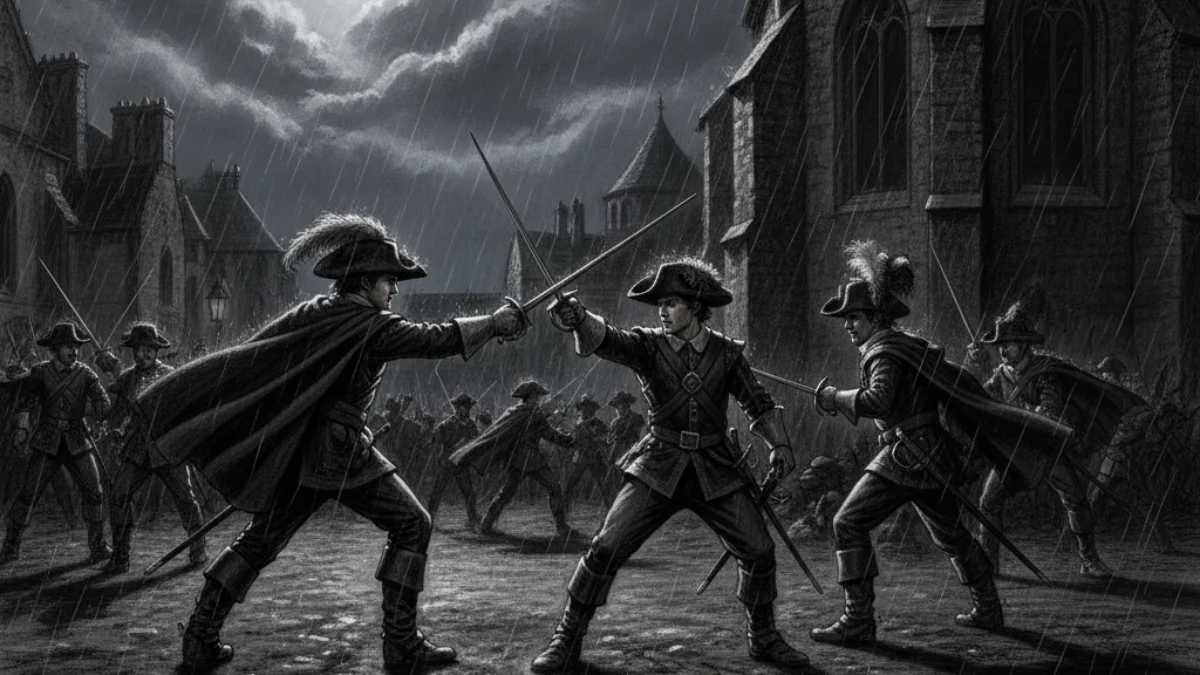 Ilustracija za knjigu Tri mušketira (Alexandre Dumas otac) – 2. dio