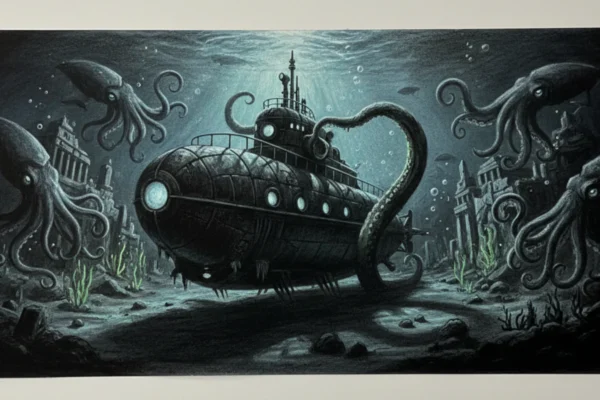 Naslovna fotografija za esej o knjizi: Twenty Thousand Leagues Under the Sea (Jules Verne)