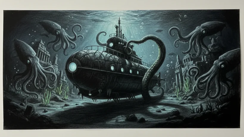 Naslovna fotografija za esej o knjizi: Twenty Thousand Leagues Under the Sea (Jules Verne)