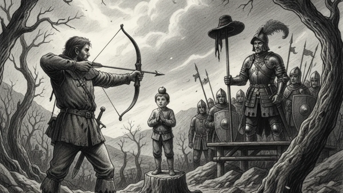 Ilustracija za knjigu Wilhelm Tell (Friedrich Schiller) – 1. dio