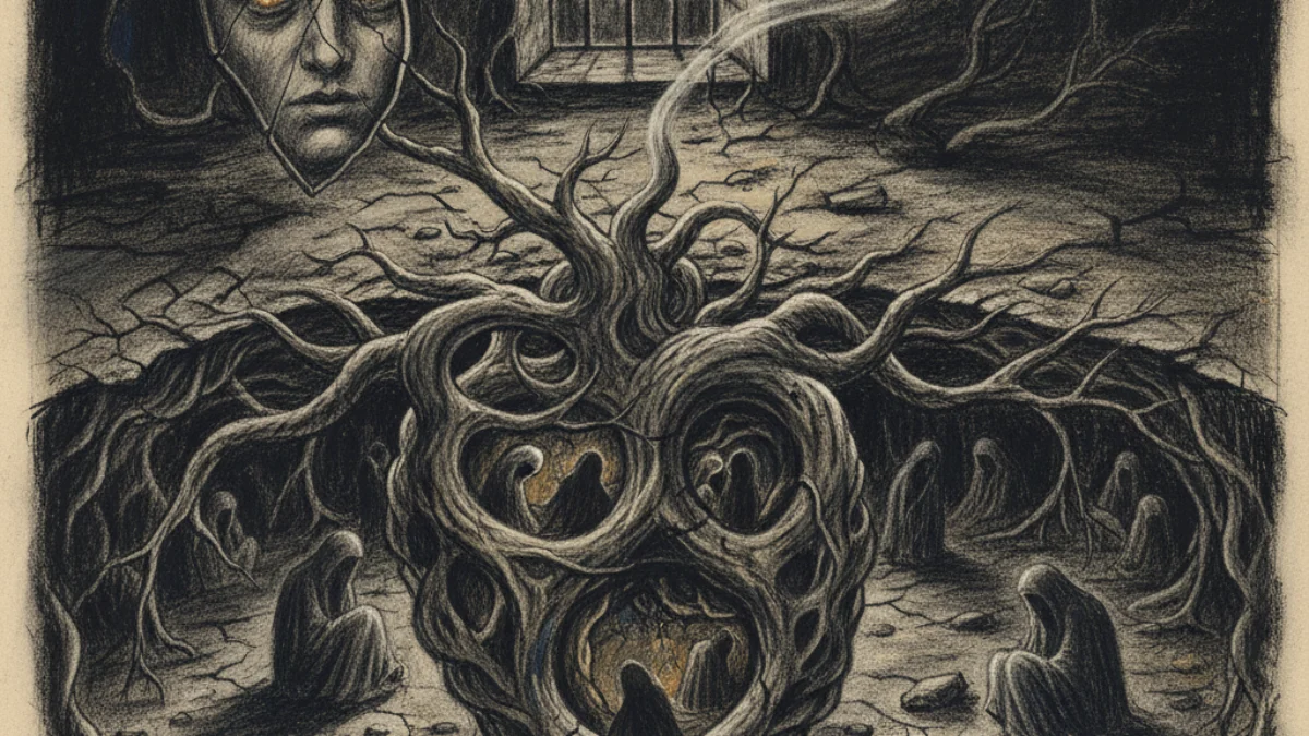 Ilustracija za knjigu Zapisi iz podzemlja (Fjodor Dostojevski) – zaključak
