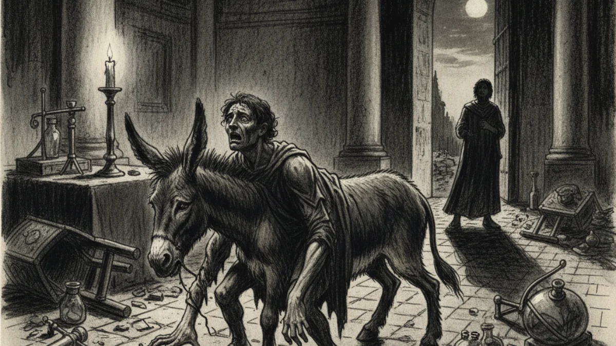 Ilustracija za knjigu Zlatni magarac (Apulej) – 1. dio