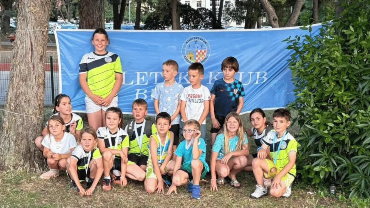 Mladi atletičari AK Biograd na Prvenstvu Dalmacije za limače i limačice u Zadru