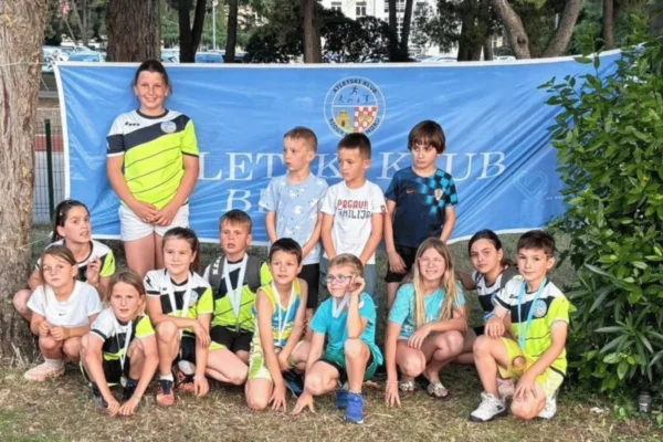 Mladi atletičari AK Biograd na Prvenstvu Dalmacije za limače i limačice u Zadru