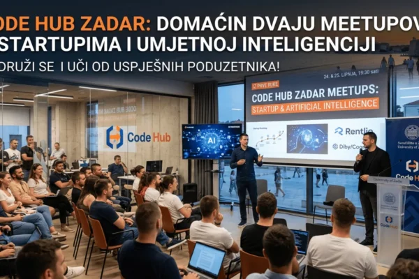 Meetup u Code Hubu Zadar o startupima i umjetnoj inteligenciji