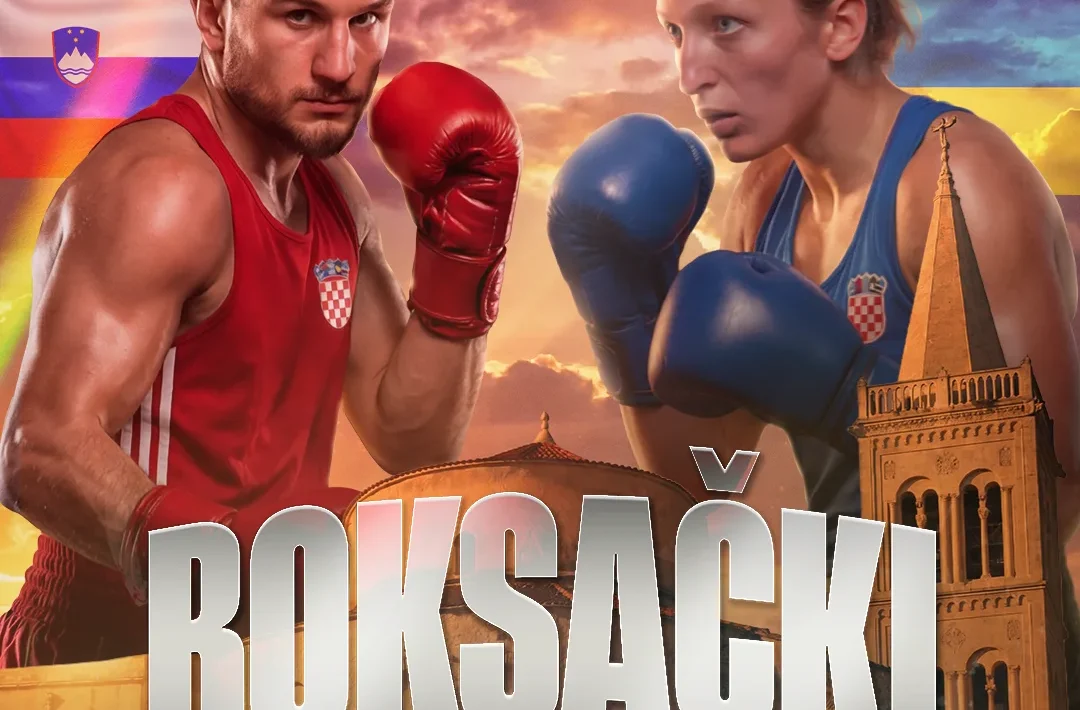 Boksački ring na zadarskom Forumu tijekom Memorijala Damir Zrilić