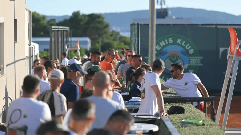 Natjecatelji na One Point Slam teniskom turniru u Zadru