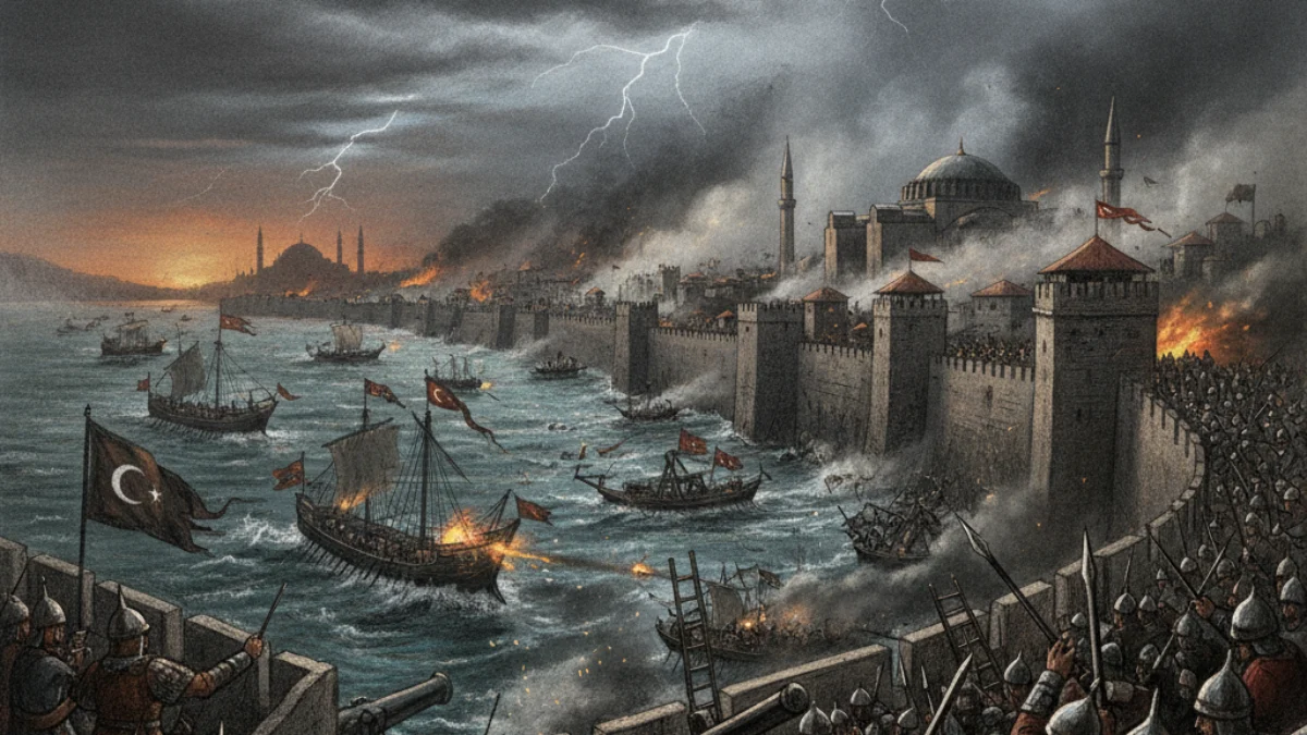 Naslovna scena bitke Opsada Carigrada 1453