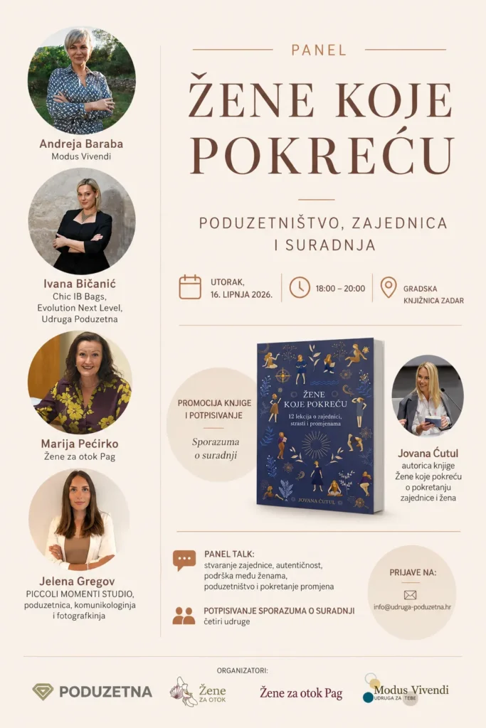 predstavljanje knjige Žene koje pokreću u Gradskoj knjižnici Zadar