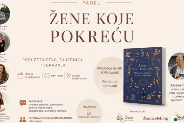 predstavljanje knjige Žene koje pokreću u Gradskoj knjižnici Zadar