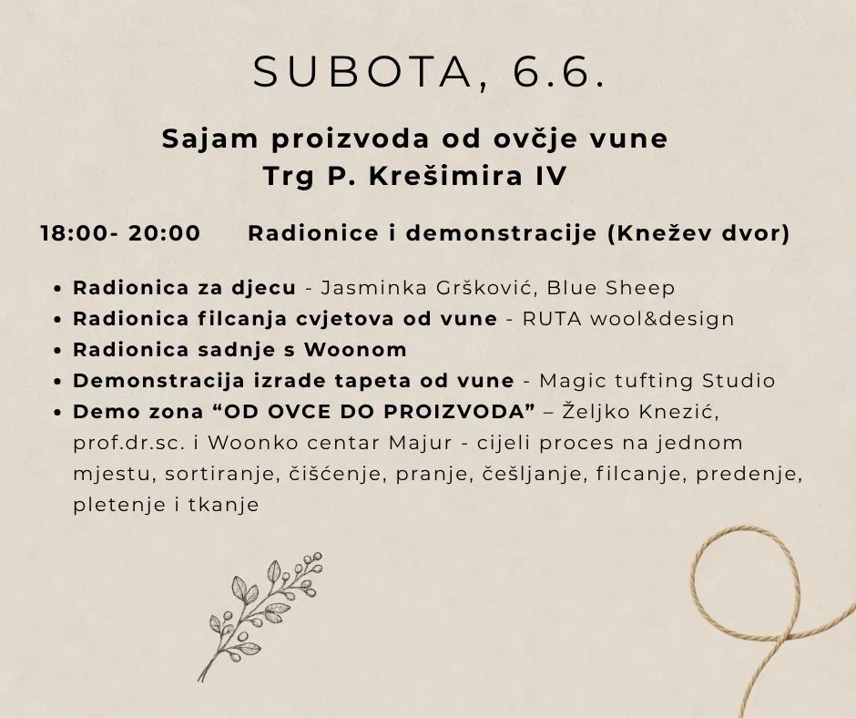 Radionica filcanja vune u Kneževom dvoru u Pagu