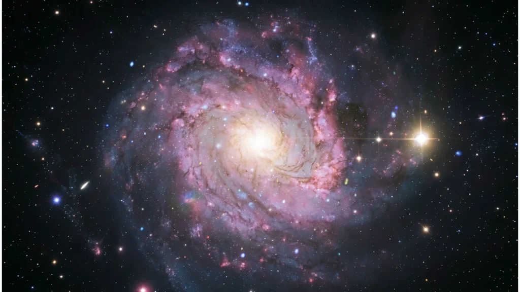Galaksija M83 prikazana u X-zrakama i optičkom svjetlu