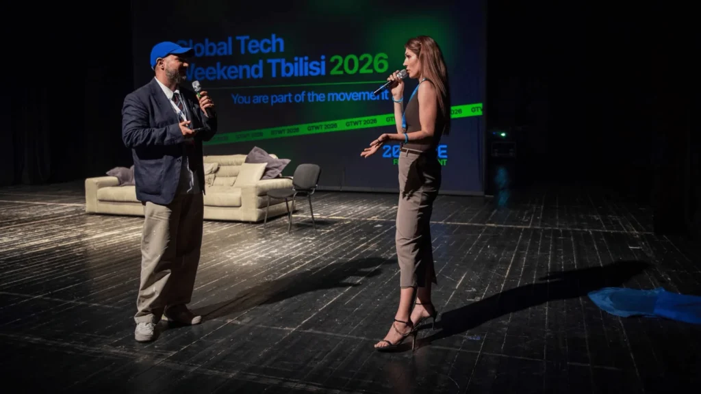 Sylvie Mutić na Global Tech Weekendu u Tbilisiju među predstavnicima globalnih brendova
