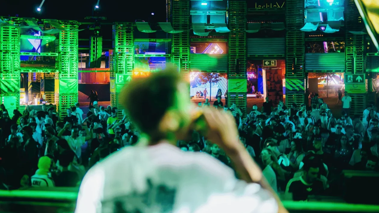 Publika na Sziget Festivalu u Budimpešti tijekom večernjeg koncerta