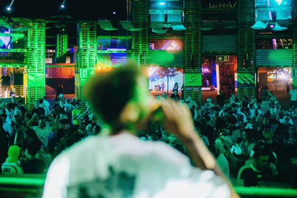 Publika na Sziget Festivalu u Budimpešti tijekom večernjeg koncerta