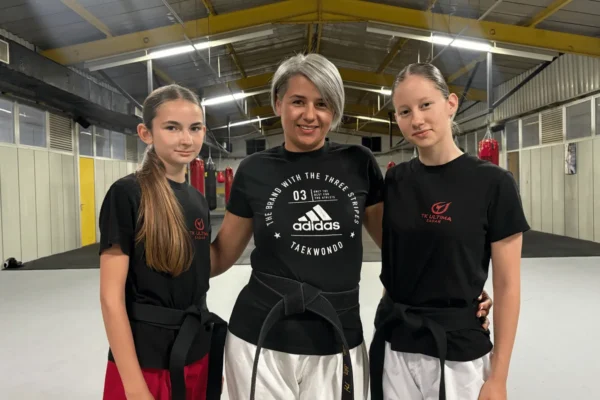 Katarina Vučičić i Mare Blaslov iz TK Ultima na G1 taekwondo turniru u Austriji