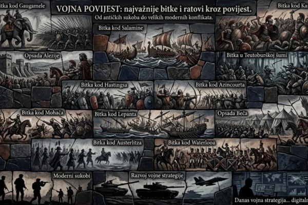 Vojna povijest kroz različite bitke od antike do Napoleonskih ratova ilustracija