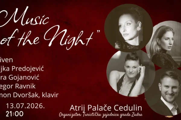 Čarobni koncert mjuzikala Music of the Night oživljava u palači Cedulin