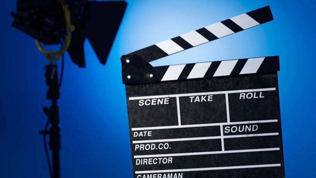 Filmska klapa s uključenim svjetlom