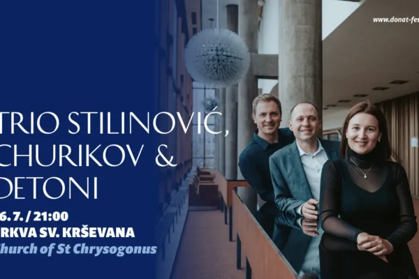 Jedinstveni Trio Stilinović-Churikov-Detoni na 66 Glazbenim večerima u Sv Donatu