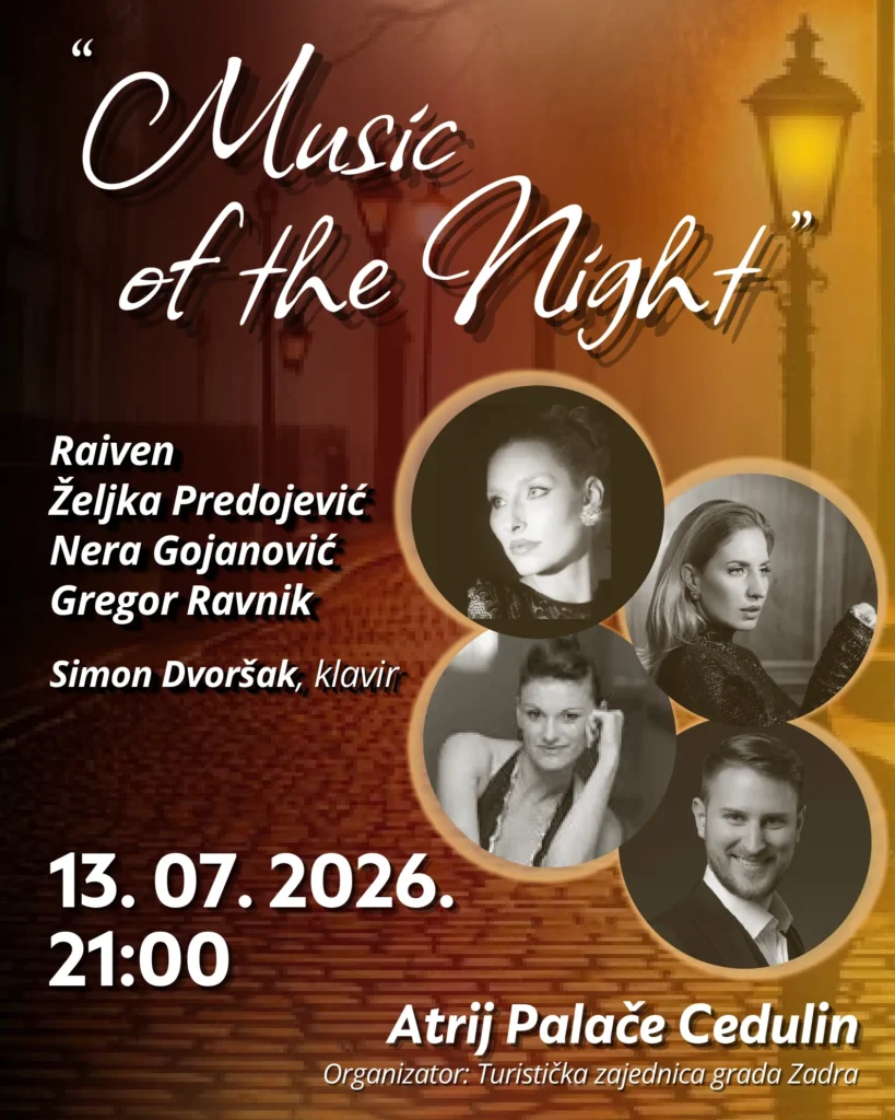 Čarobni koncert mjuzikala Music of the Night oživljava u palači Cedulin
