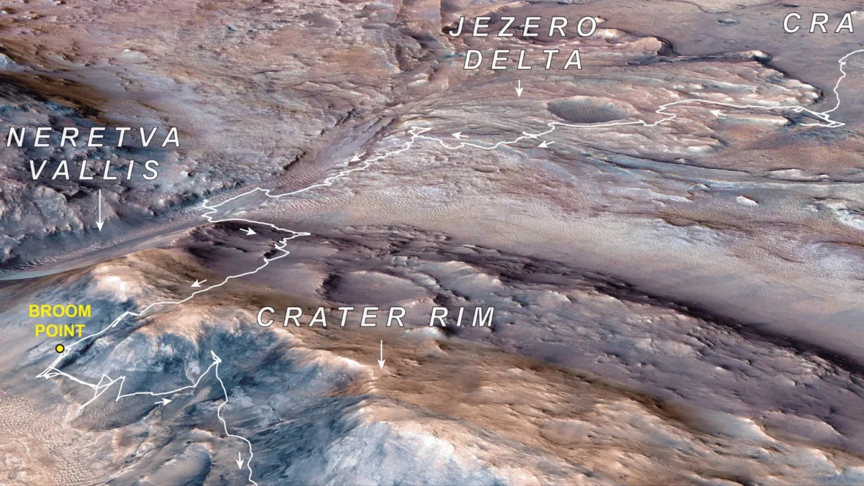 NASA-in rover Perseverance otkriva dokaze o drevnim udarima asteroida na Marsu