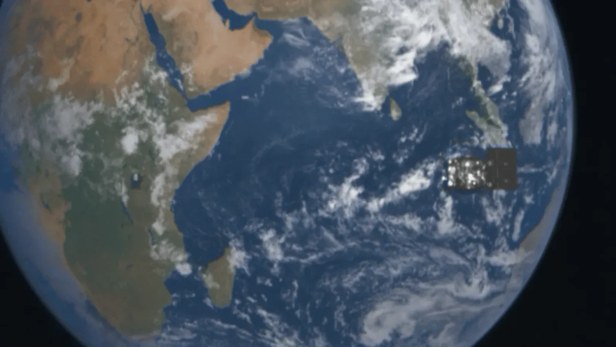 Pogled na Zemlju iz svemira s naglaskom na Afriku i Indijski ocean