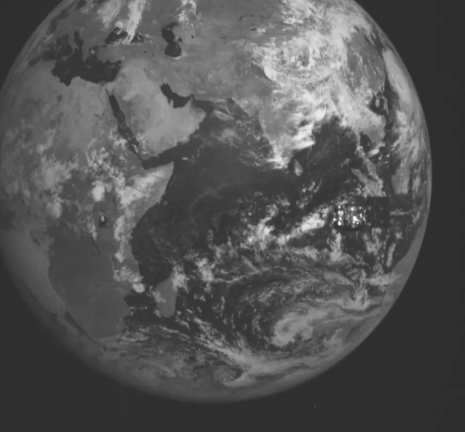 Satellitna snimka Zemlje iznad Bliskog istoka i Afrike