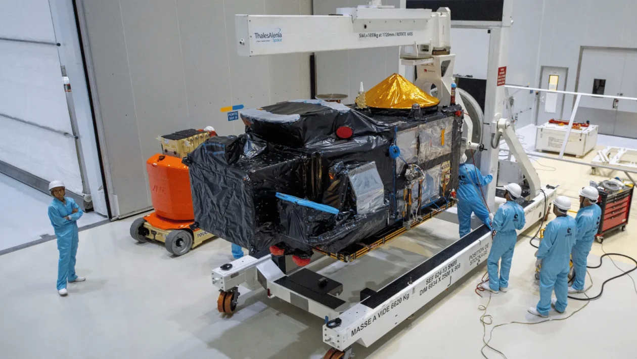 Satelit Sentinel-3C Ključne Pripreme za Lansiranje u Francuskoj Gvajani