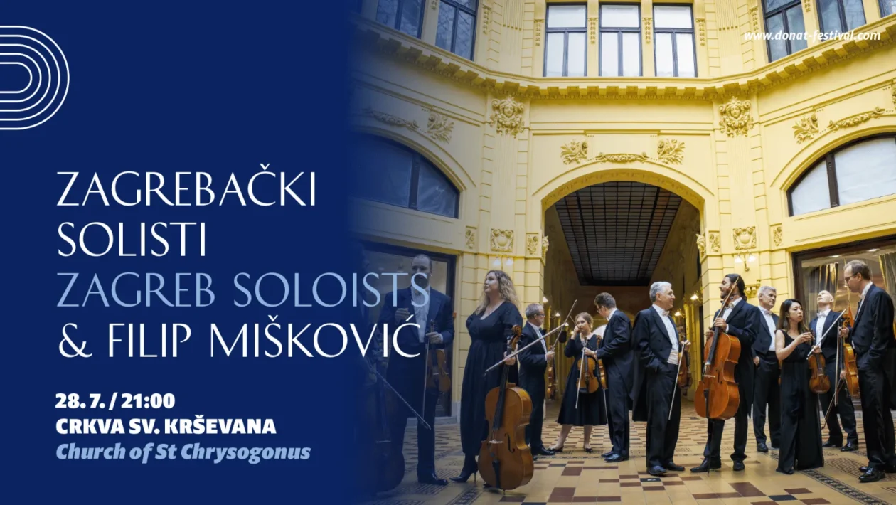 Zagrebački solisti i Filip Mišković na 66 Glazbenim večerima u Sv. Donatu