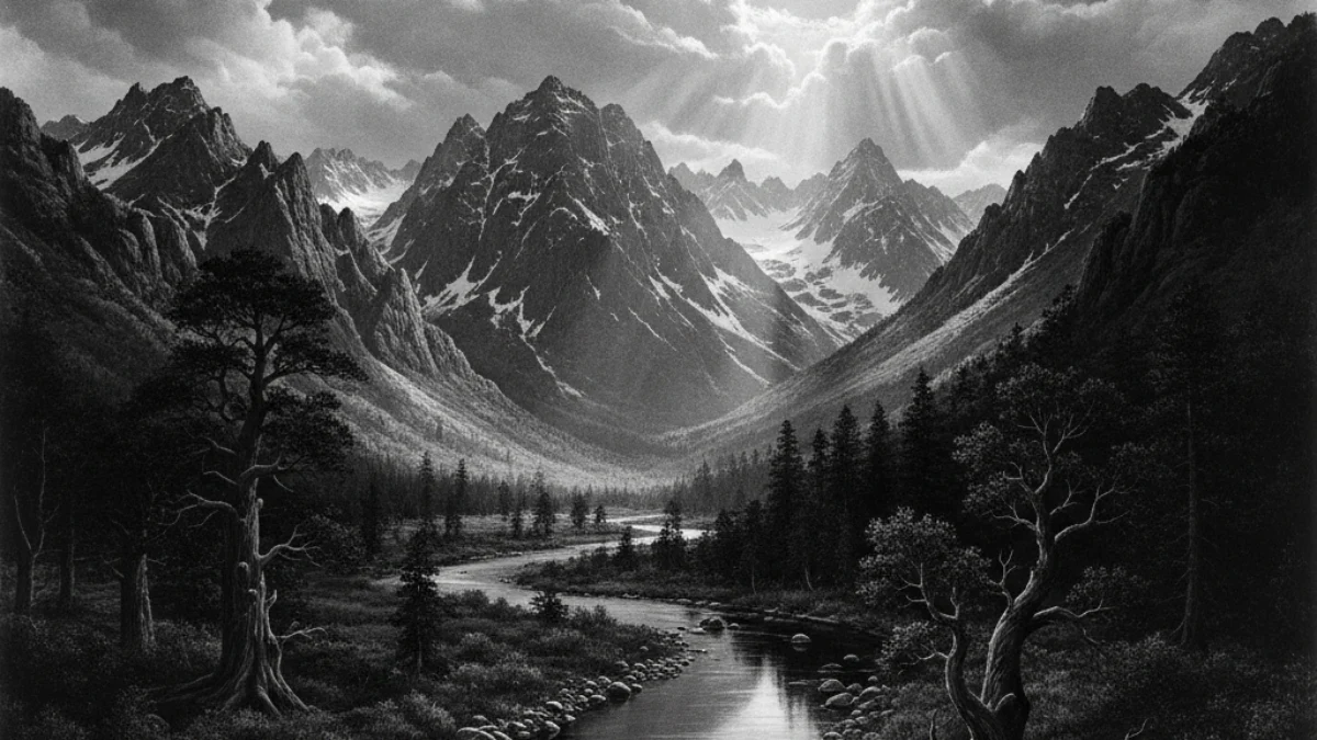 Umjetnička ilustracija u stilu i duhu stvaralaštva: Ansel Adams