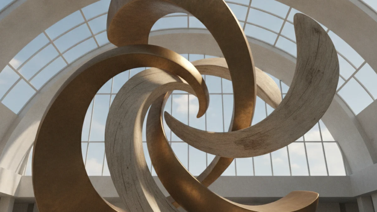 Vizualna interpretacija inspirirana radom: Barbara Hepworth