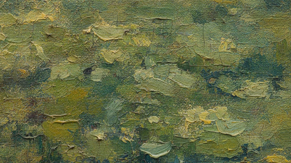 Detalj teksture i materijala karakterističnih za rad: Camille Pissarro