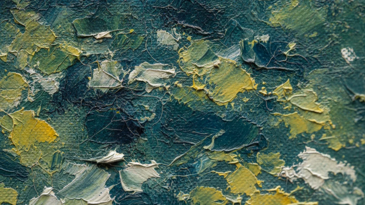 Detalj teksture i materijala karakterističnih za rad: Claude Monet