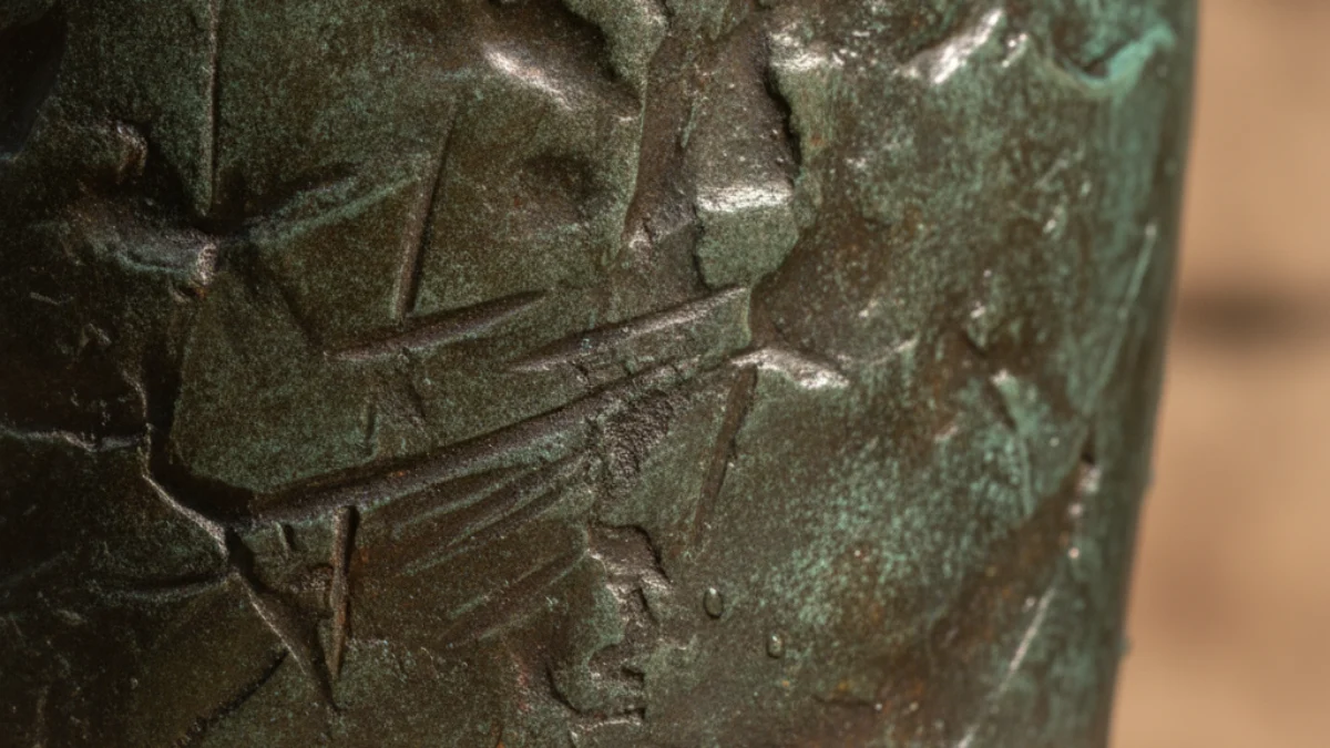 Detalj teksture i materijala karakterističnih za rad: Constantin Brâncuși