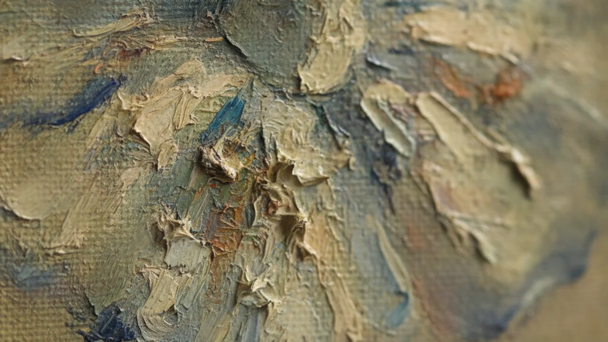 Detalj teksture i materijala karakterističnih za rad: Edgar Degas