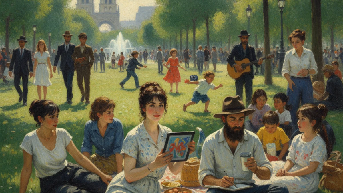 Vizualna interpretacija inspirirana radom: Édouard Manet