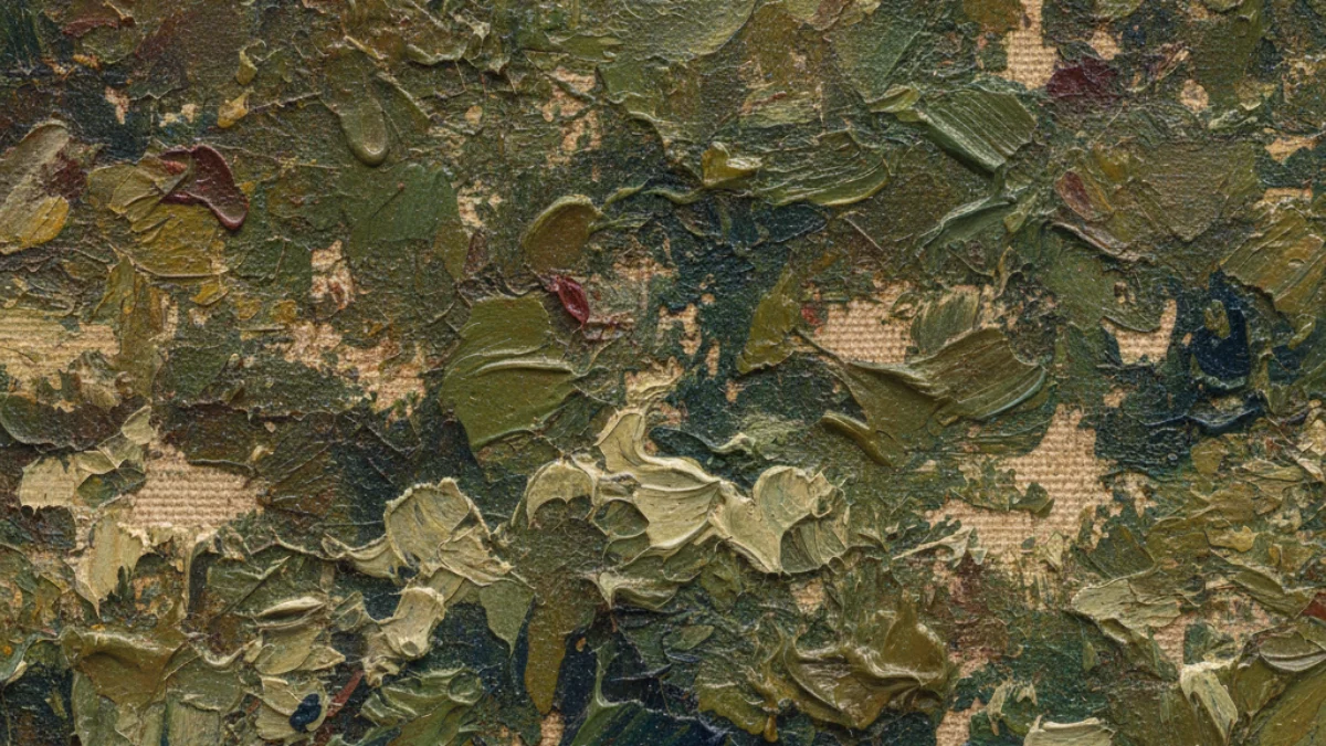 Detalj teksture i materijala karakterističnih za rad: Édouard Vuillard