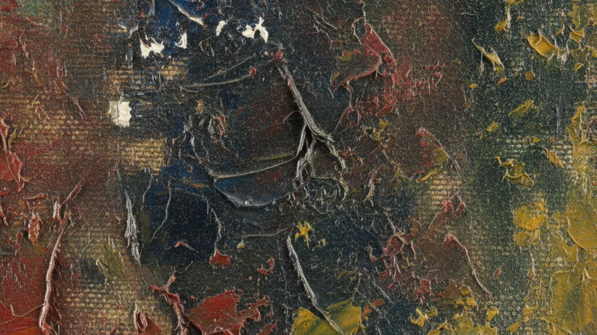 Detalj teksture i materijala karakterističnih za rad: Edvard Munch